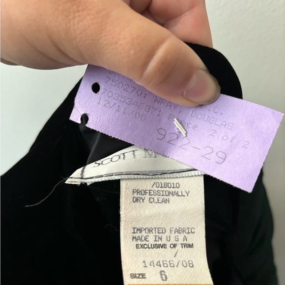 Scott McClintock holiday midi vintage dress in color‎ green and black size 6 - Picture 5 of 8